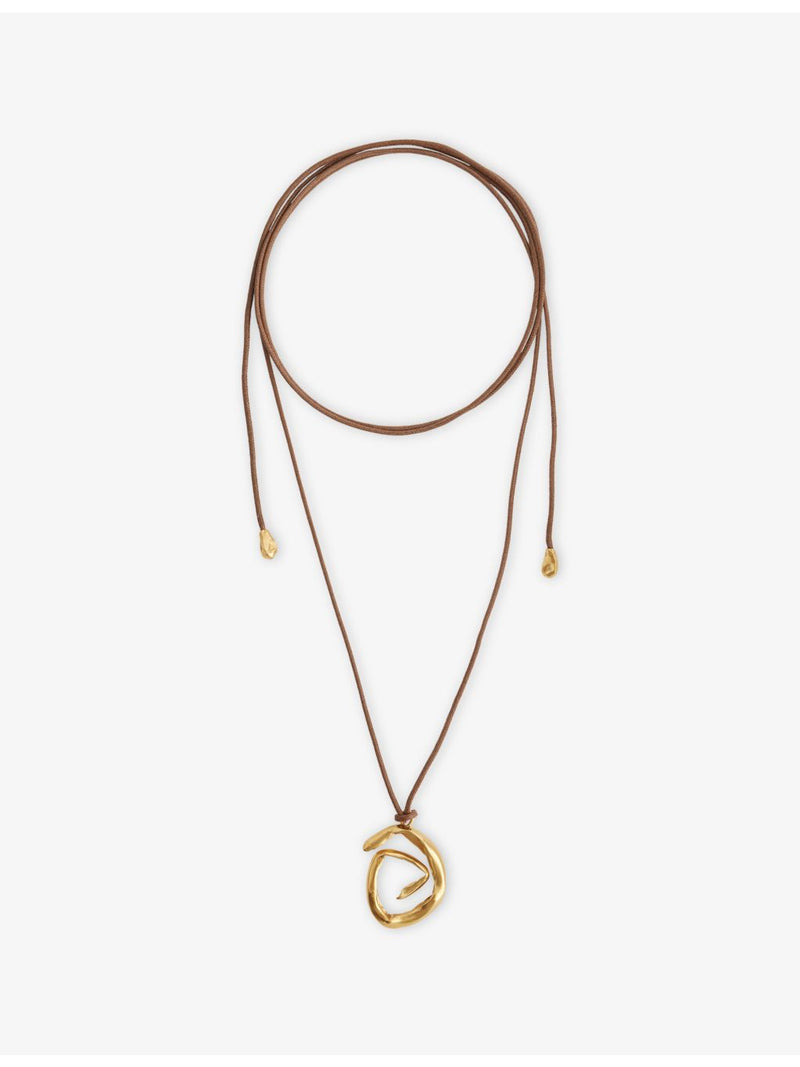 Simuero Espiral necklace in gold-plated brass (British brand)