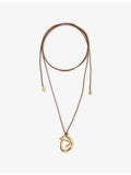 Simuero Espiral necklace in gold-plated brass (British brand)