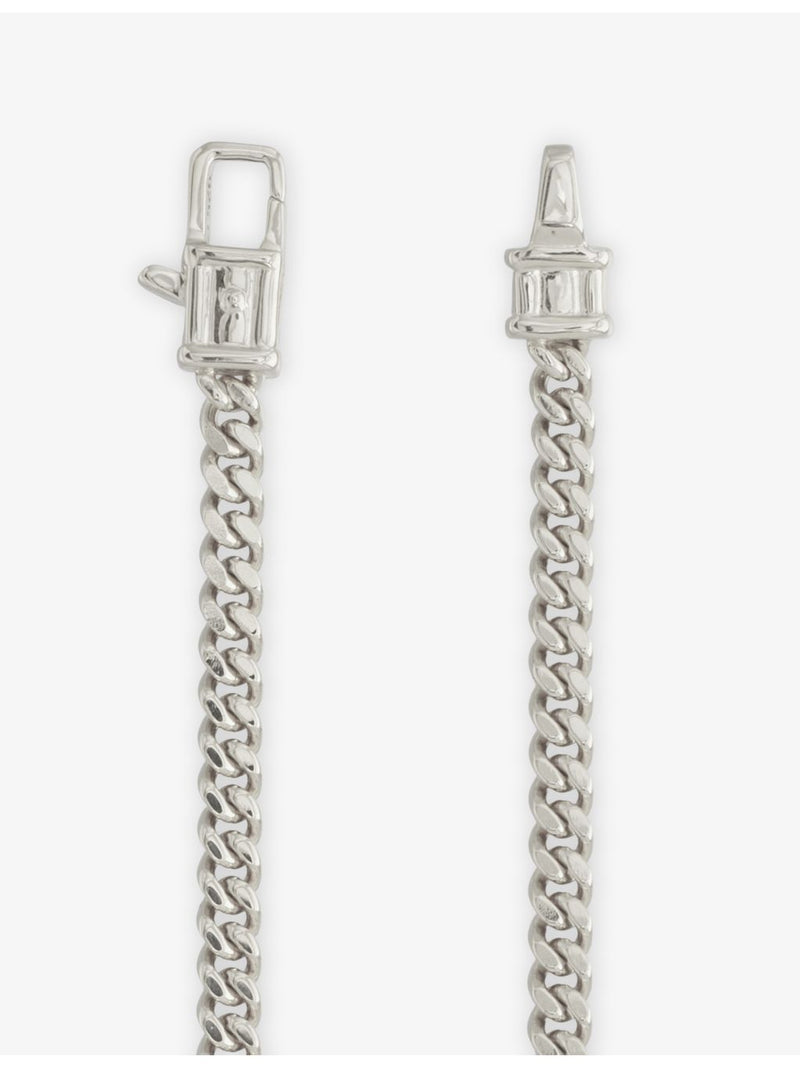 Tom Wood Curb M rhodium-plated sterling silver bracelet, UK version