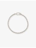 Tom Wood Lee Thick rhodium-plated sterling silver bracelet, imported from the UK