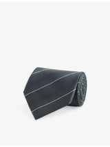 selfridges Tom Ford Horizontal Stripe Silk Tie 8cm- Buy online at McGrocer