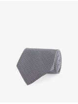 selfridges Tom Ford Houndstooth Silk Tie- Buy online at McGrocer