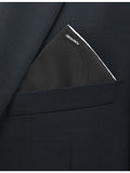 Tom Ford contrast-border logo silk pocket square (British brand)