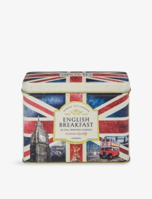 Ahmad Tea English Breakfast tea bags in Britain caddy (British brand)