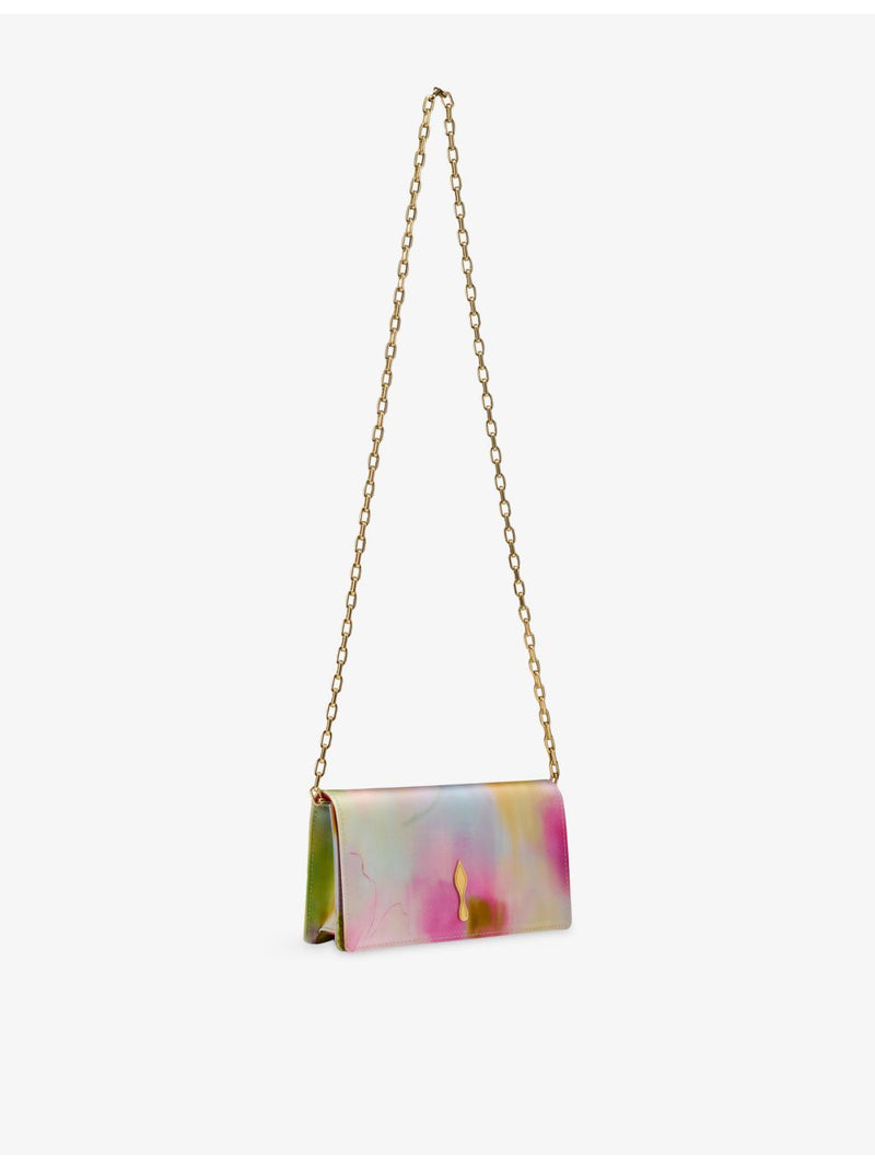 Christian Louboutin Bettina Botanica satin clutch - British product