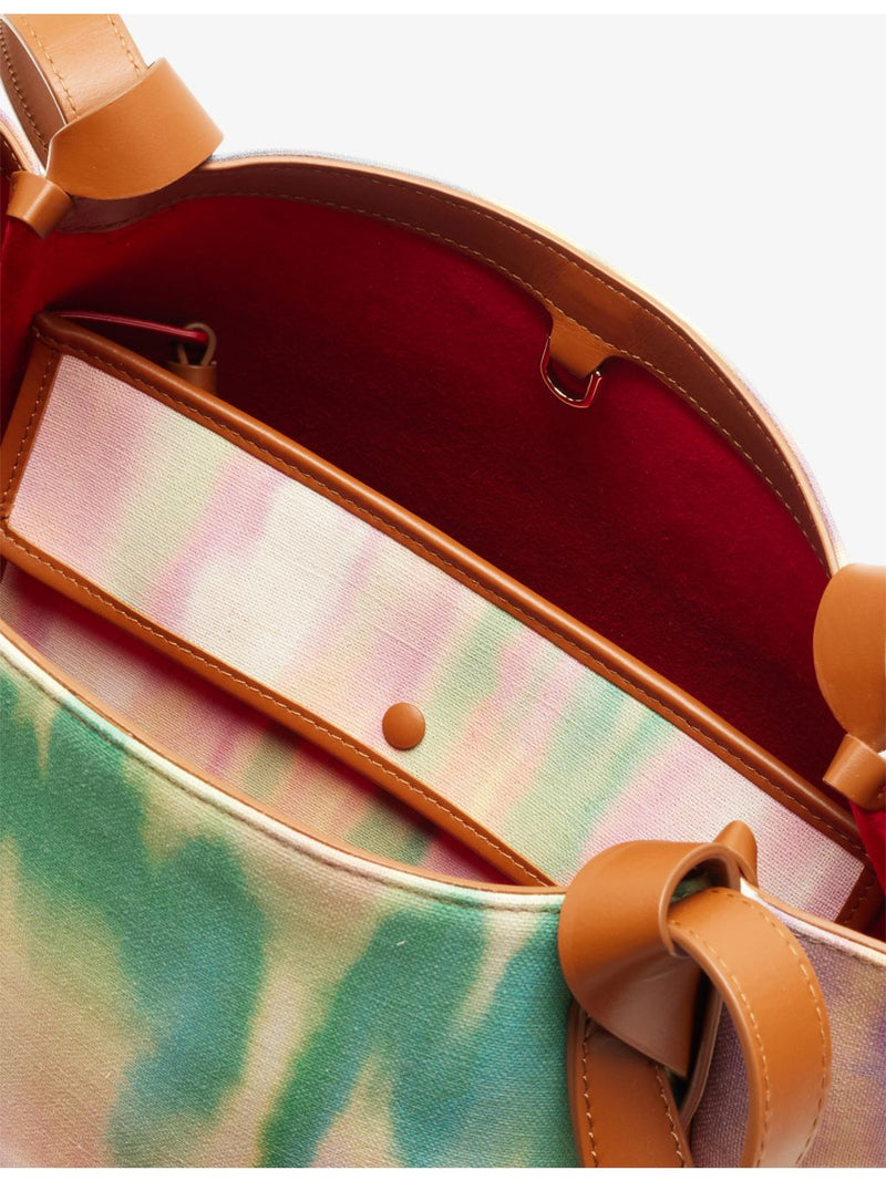 Christian Louboutin small tie dye canvas tote bag, imported from the UK