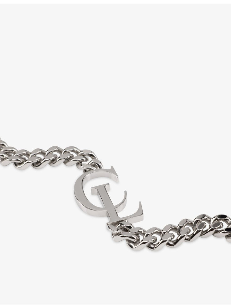 Christian Louboutin silver-toned chain bracelet - British product