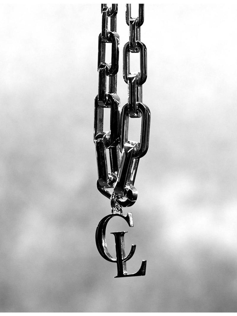 Christian Louboutin silver-toned chain necklace, UK version