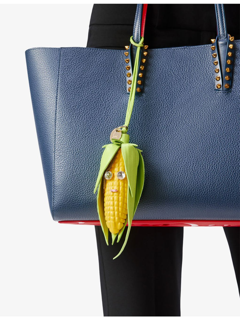 Christian Louboutin Vegetable Corn leather bag charm, UK version