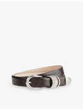 Hollyhock suede leather belt 99cm length (British brand)