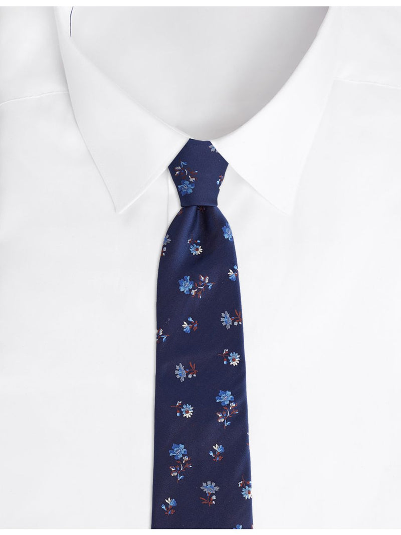 Paul Smith silk tie with floral pattern and wide blade (British brand)