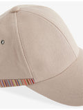 Paul Smith corduroy cap with stripe trim - British product