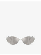 selfridges Michael Kors Gold Coast Irregular-Frame Metal Sunglasses- Buy online at McGrocer