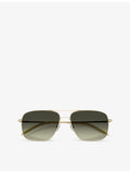 Oliver Peoples Clifton aviator sunglasses, imported from the UK