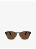 Oliver Peoples Finley round-frame acetate sunglasses, imported from the UK