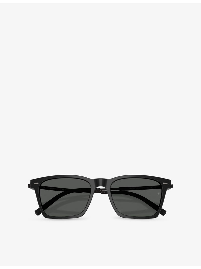 Oliver Peoples square-frame acetate sunglasses 54mm lens, imported from the UK