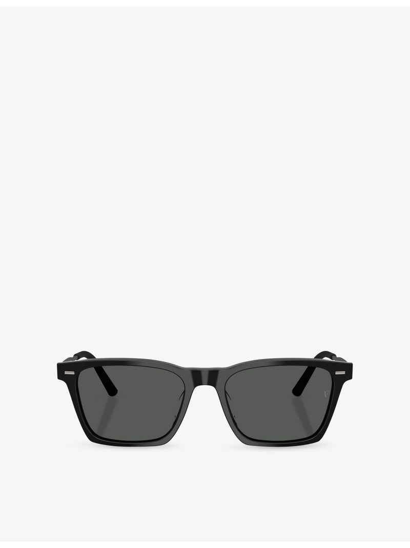 Oliver Peoples square-frame acetate sunglasses 54mm lens, imported from the UK