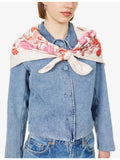 FRAME floral silk scarf, 34 inch square - British product