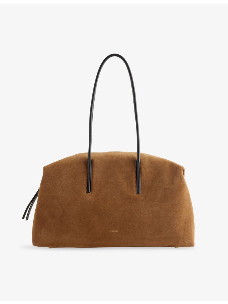 DeMellier Stockholm suede shoulder bag 45cm, imported from the UK