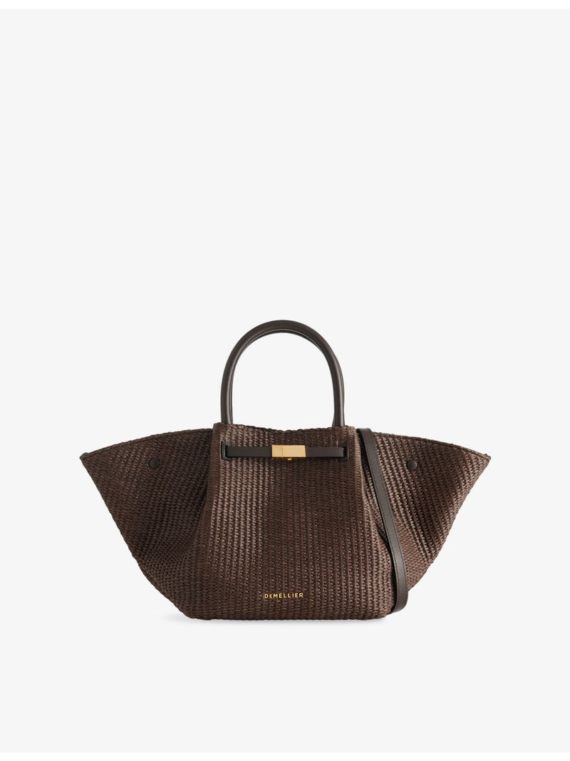 Demellier Midi New York raffia tote bag - British product