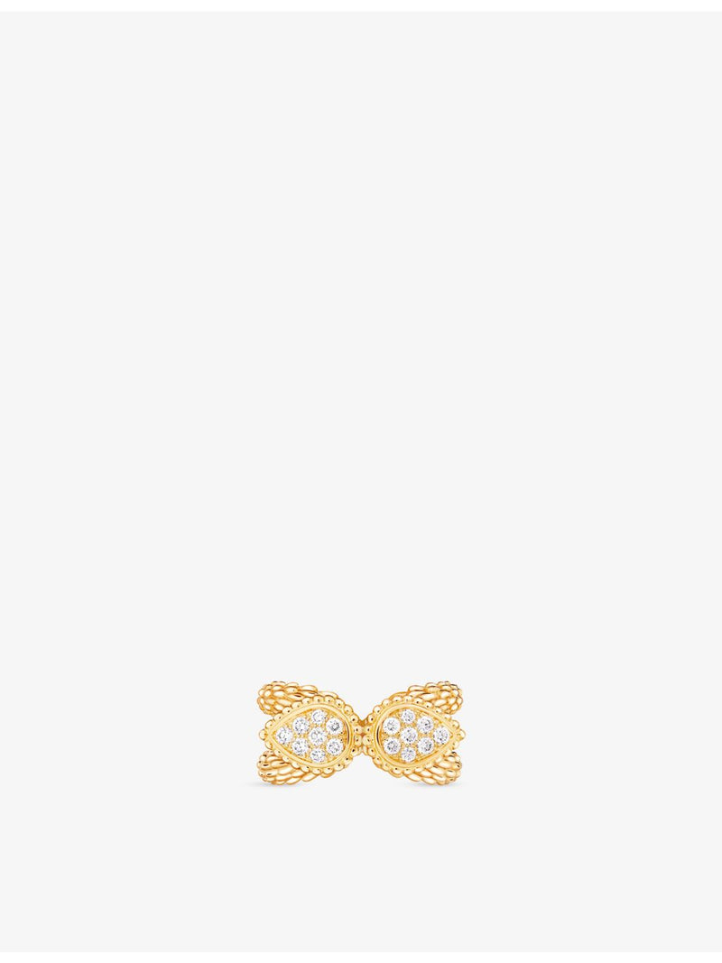 Boucheron Serpent Boheme ring 18ct yellow gold 0.31ct diamond, UK version