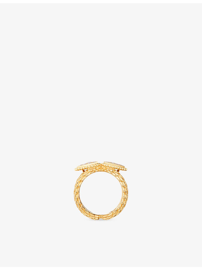 Boucheron Serpent Boheme ring 18ct yellow gold 0.31ct diamond, UK version