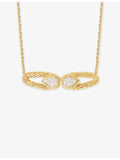 Boucheron Serpent Bohème 18ct yellow gold 0.25ct diamond pendant necklace - British product