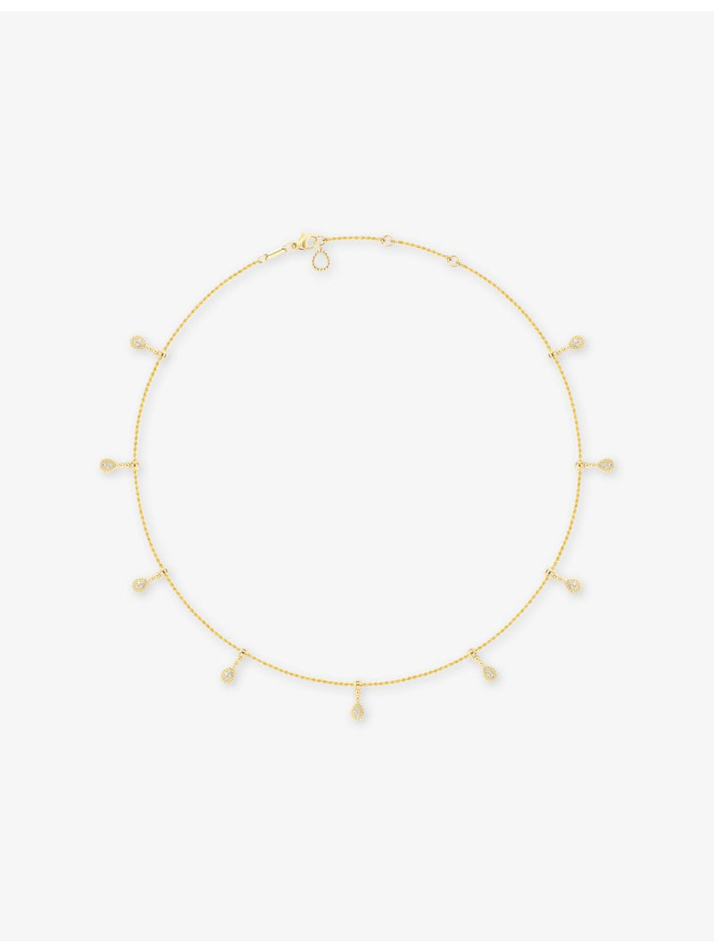 Boucheron Serpent Bohème 18ct yellow gold diamond necklace, imported from the UK