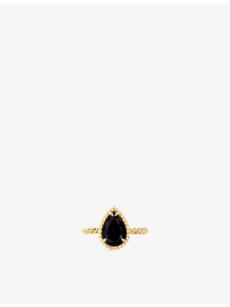 Boucheron Serpent Bohème onyx and diamond ring 18ct gold (British brand)