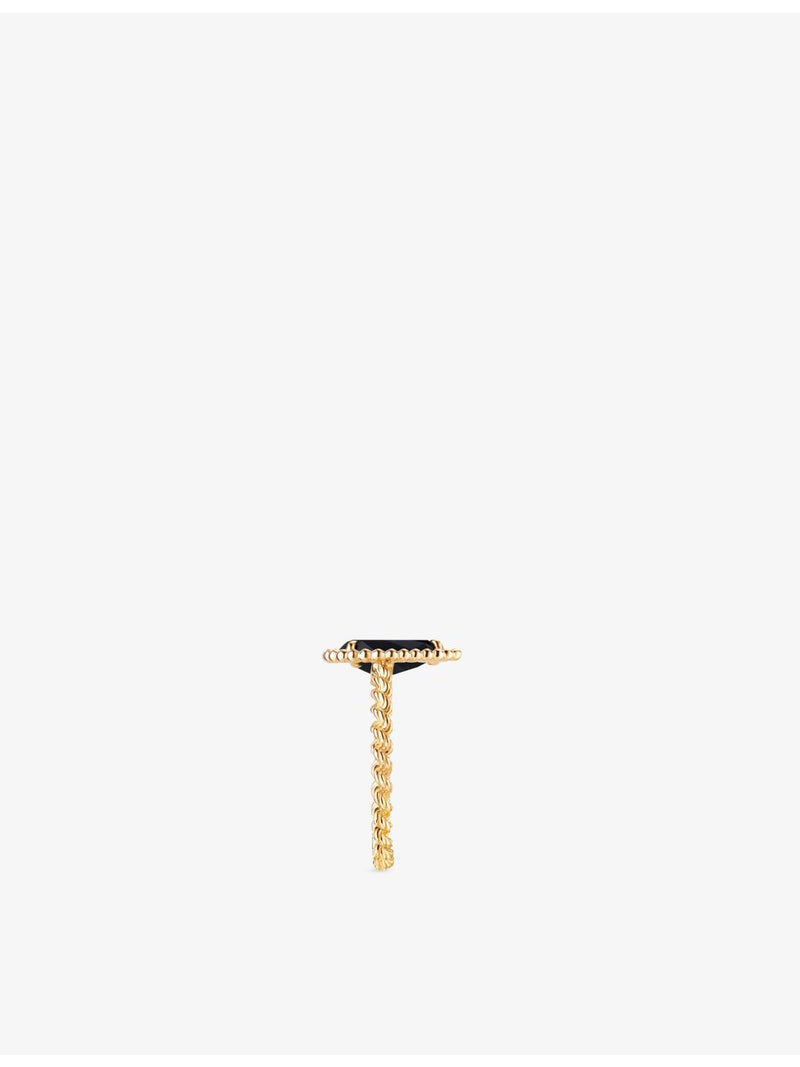 Boucheron Serpent Bohème onyx and diamond ring 18ct gold (British brand)