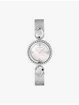 selfridges Boucheron Serpent Bohème Stainless-Steel, 0.04ct Diamond and Mother-of-Pearl Watch- Buy online at McGrocer
