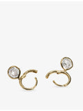 Monica Vinader hoop earrings 1ct lab-grown diamond, imported from the UK