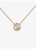 Monica Vinader Siren solitaire necklace 0.5ct lab-grown diamond 14ct yellow gold, UK version