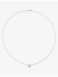 Monica Vinader Siren solitaire necklace 0.5ct lab-grown diamond 14ct yellow gold, UK version