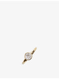 Monica Vinader solitaire ring 0.5ct diamond 14ct yellow gold - British product