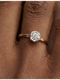 Monica Vinader solitaire ring 0.5ct diamond 14ct yellow gold - British product