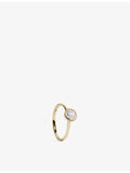Monica Vinader solitaire ring 0.5ct diamond 14ct yellow gold - British product