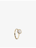 Monica Vinader solitaire ring, 1ct lab-grown diamond, 14ct yellow gold (British brand)