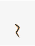 La Maison Couture lightning pavé diamond stud earring (British brand)