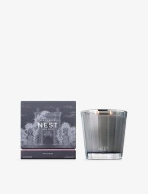 NEST New York Rose Sublime two-wick scented candle 600g - British product