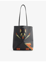 selfridges Loewe Futurist Cat Puzzle Fold Medium Leather Tote Bag- Buy online at McGrocer