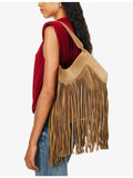 KHAITE Lotus small fringed suede tote bag - British product