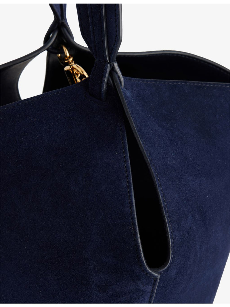 KHAITE Lotus Mini Suede Tote Bag made in Italy - British product