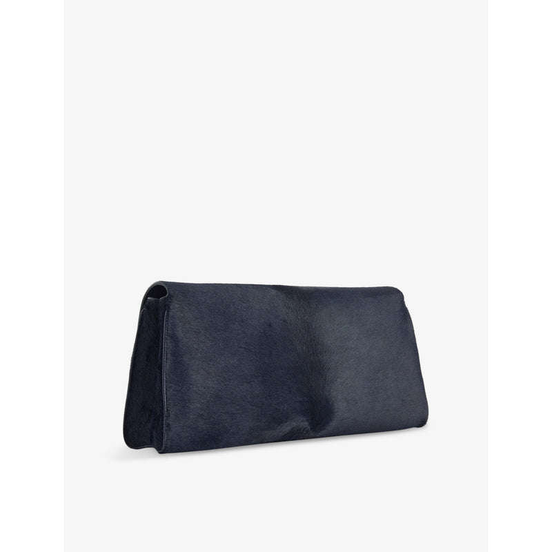 KHAITE Audrey pony hair leather clutch, imported from the UK