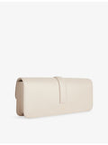 KHAITE Blake leather clutch with front hardware clasp (British brand)