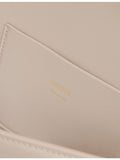 KHAITE Blake leather clutch with front hardware clasp (British brand)