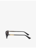 Bottega Veneta cat-eye acetate sunglasses with gold-tone hardware, UK version