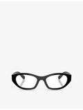 Miu Miu MU 03WV acetate eyeglasses with irregular frame (British brand)
