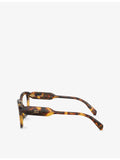 Miu Miu square-frame acetate eyeglasses in tortoiseshell MU 02ZV (British brand)