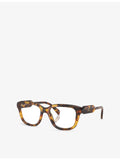 Miu Miu square-frame acetate eyeglasses in tortoiseshell MU 02ZV (British brand)